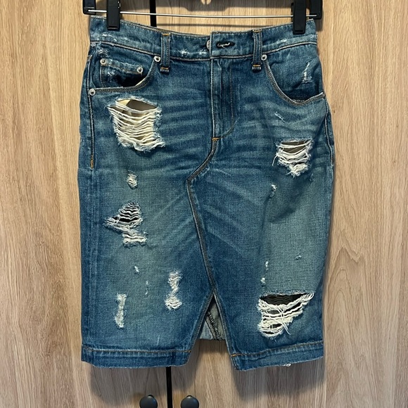 rag & bone Dresses & Skirts - Rag&Bone jeans distressed mini skirt, new without tags